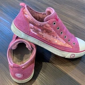 UGG pink sequin sneakers